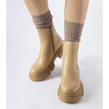 Gemre Beige ankle boots with rubber insert D'Isola Cene