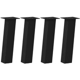 vidaXL Noge za mizo za kavo 4 kosi črna 42 cm jeklo | Shoptok.si