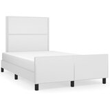 Furnova Posteljni okvir brez vzmetnice bela 120x190 cm umetno usnje, (21934215) | Shoptok.si