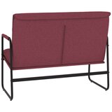  Klupa crvena boja vina 100x64x80 cm od tkanine | shoptok.hr