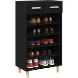  Omara za čevlje Črna Orehovina 60 x 35 x 105 cm Konstruiran les, (5000161770) | Shoptok.si
