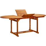 vidaXL vrtna miza 200x100x75 cm trden akacijev les | Shoptok.si