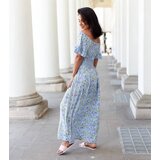UR/CEO Blue floral maxi dress Calabrese | shoptok.hr