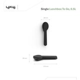 Lékué Črn/v srebrni barvi potovalni komplet jedilnega pribora 3 ks iz nerjavečega jekla To Go – | Shoptok.si