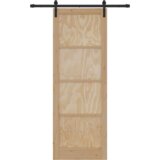 vidaXL Drsna vrata s paketom opreme 83x232 cm iz masivnega borovega lesa | Shoptok.si