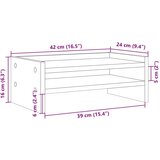 vidaXL Stalak za monitor crni 42 x 24 x 16 cm od konstruiranog drva | shoptok.hr