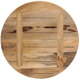 Stolna ploča Ø 60x1,5 cm okrugla od masivnog grubog drva manga | shoptok.hr