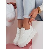DStreet Sneakersy damskie na platformie PLATIFORM białe | Shoptok.si