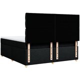  Krevet s oprugama i madracem crni 180x200 cm od tkanine | shoptok.hr