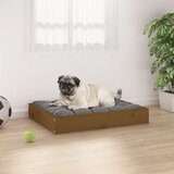  Dnevni ležaj smeđa boja meda 61,5x49x9 cm od masivne borovine | Shoptok.si