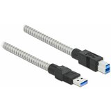 Delock kabel USB 3.2 A-B 0,5m kovinski ovoj 86777, (21382456) | Shoptok.si