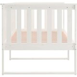  Dnevna postelja bela 90x190 cm trdna borovina, (21073721) | Shoptok.si
