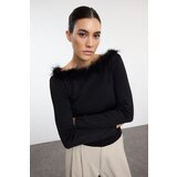 Trendyol Black Collar Detailed Knitwear Sweater
