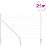 vidaXL ograja za polja 1.5x25 m pocinkano jeklo | Shoptok.si