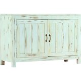 vidaXL Komoda svetlo modra 110x35x70 cm trden mangov les | Shoptok.si