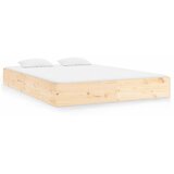  Okvir za krevet od masivnog drva 150 x 200 cm veliki bračni | shoptok.hr
