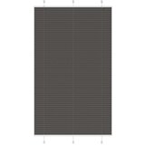 vidaXL Plisirana žaluzija črna 120x200 cm Širina tkanine 119,4 cm | Shoptok.si