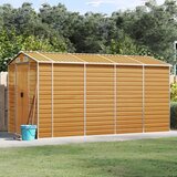 vidaXL vrtna lopa svetlo rjava 191x385x198 cm pocinkano jeklo | Shoptok.si