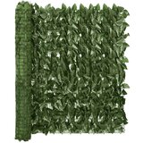 Balkonski zastor s tamnozelenim lišćem 300 x 100 cm | shoptok.hr