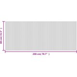  Tepih pravokutni tamnosmeđi 80 x 200 cm od bambusa | shoptok.hr