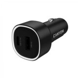 Canyon car charger OnDrive 48 PD 48W USB-A+USB-C Black | Eponuda.com
