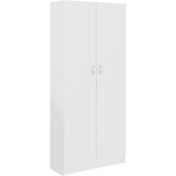 Maison Chic Knjižna omara - Knjižni regal bela 82,5x30,5x185,5 cm iverna plošča, (21724708) Cene
