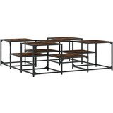  Stolić za kavu boja hrasta 121x121x40 cm od konstruiranog drva | shoptok.hr