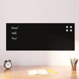  Zidna magnetna ploča crna 100 x 40 cm od kaljenog stakla | shoptok.hr