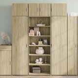 vidaXL Visoka komoda hrasta sonome 70x41x185 cm od konstruiranog drva | shoptok.hr