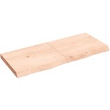 Maison Chic Stenska polica - Viseča Polica 120x50x(2-6) cm neobdelana trdna hrastovina, (21784759) Cene