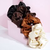 Brushworks Satin Scrunchies Natural elastike za lase | Shoptok.si