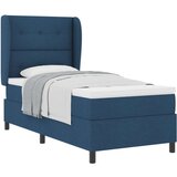 Box Škatlasti posteljni okvir z vzmetnico Modra 100x200 cm Tkanina, (22081479) | Shoptok.si