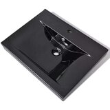  Keramični umivalnik pravokoten črn z odprtino za pipo 60x46 cm, (21409394) | Shoptok.si