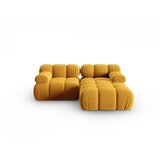Micadoni Home Žuta baršunasta kutna garnitura (s desnim kutom) Bellis – | shoptok.hr