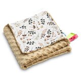 Sensillo lagana Minky deka 75x100cm smeđe cvijeće | shoptok.hr
