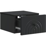  Noćni ormarić za montažu na zid 2 pcs Crna 33 x 34,5 x 20 cm | Eponuda.com