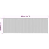vidaXL Preproga pravokotna črna 100x300 cm bambus | Shoptok.si