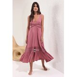 TRENDYOLMILLA Ženska haljina Tbess25El00064, Roze Cene