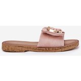 Boto Flat Women's Slippers With Decorative Detail Pink Nellodra | shoptok.hr