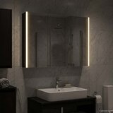  Kupaonski ormar s ogledalom Crni hrast 103,5 x 15,5 x 70 cm | shoptok.hr