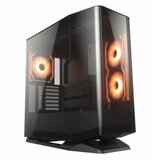 COUGAR GAMING COUGAR | FV270 Black | PC Case | Mid tower / Tempered, Curved Glass Perimeter / Quick Detachable Air Filters / Up to 9 Fans (1x120mm RGB Preinstalled) / Black