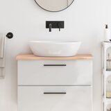 vidaXL Kopalniški pult 80x30x2 cm neobdelan trden les Cene