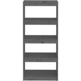 Ormarić za knjige / pregrada sivi 60x30x135,5 cm od borovine | shoptok.hr