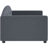  Dnevna postelja brez vzmetnice temno siva 90x190 cm žamet | Shoptok.si