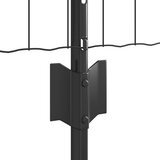 vidaXL Set Vrtne Ograde Set od 3 Siva Metalna Velika Izdržljiva | shoptok.hr