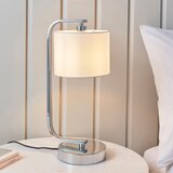  Endon 57917 - Prigušiva stona lampa CANNING 1xE14/40W/230V sjajni hrom/bela | Eponuda.com