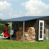BIOHORT Europa Bočna nadstrešnica (D x Š: 1,56 x 1,5 m, Čelik, Metalik tamnosivo) | shoptok.hr