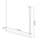  Obesna svetilka PINNE 118 bela, (21347599) | Shoptok.si