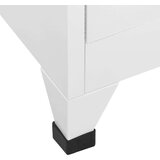 Ormarić s ključem i 9 pretinaca čelični 90 x 45 x 180 cm sivi | shoptok.hr