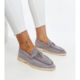 Gemre Gray moccasins with a metal charm Fiorano | Shoptok.si